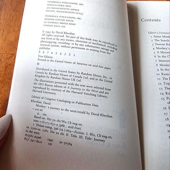 🌟2/$30 Sale!Mix & Match🌟 Monkey A Journey to the West Retold by David Kherdian - Picture 4 of 4